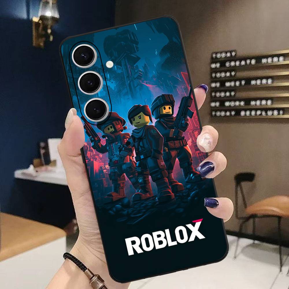Классическая игра R-R-RobloxeS Чехол для телефона Samsung S 20 21 22 23 Lite Plus Ultra Прозрачный чехол для мобильного телефона Funda