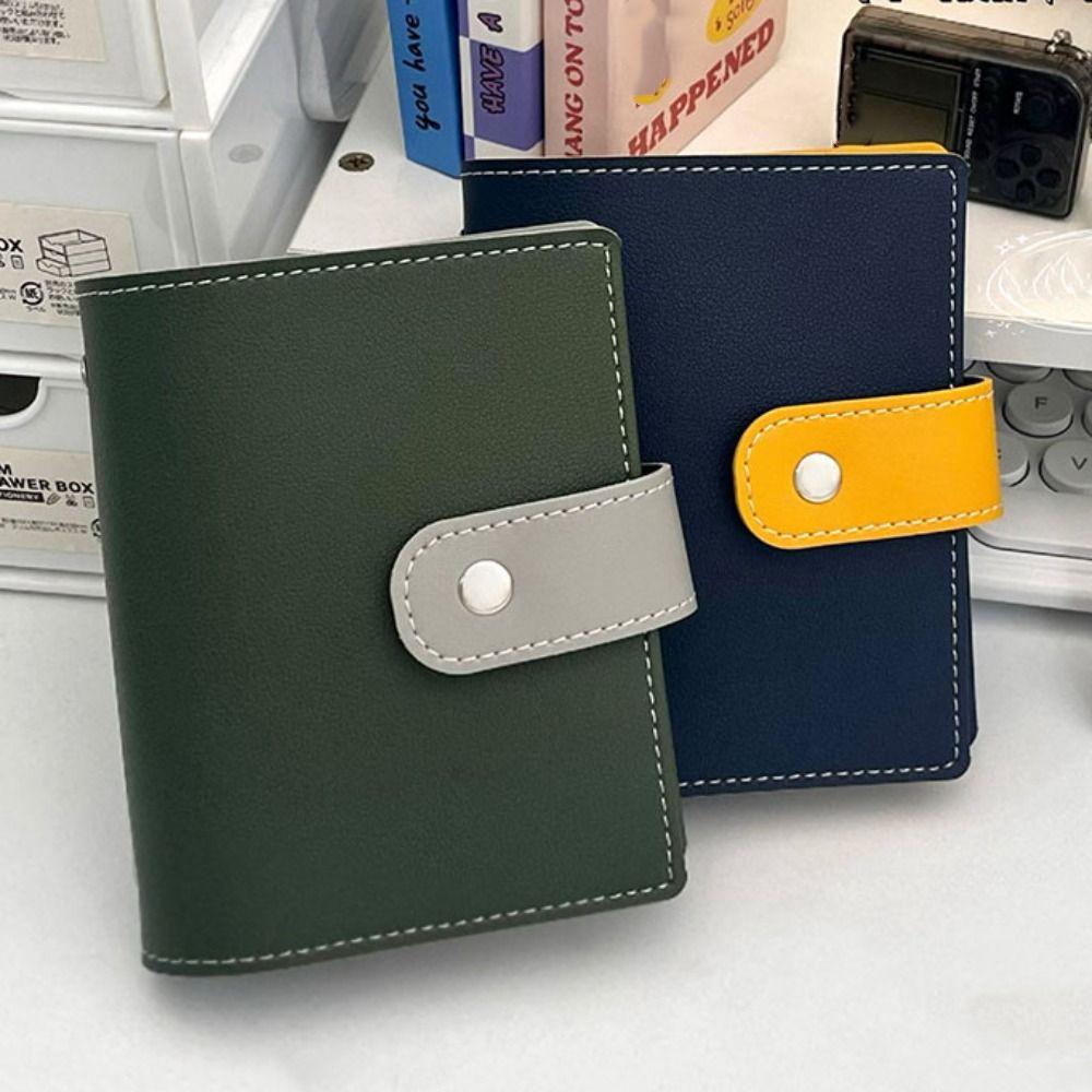 M5 PU Loose Leaf Notebook Mini DIY Binder Notebook Creative Portable Notebook  Study