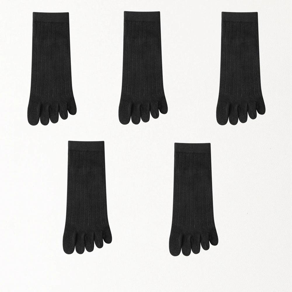 5 пар летних носков с пятью пальцами для мужчин, тонкие хлопковые носки с пальцами, низкие носки до щиколотки, спортивные носки высокого качества