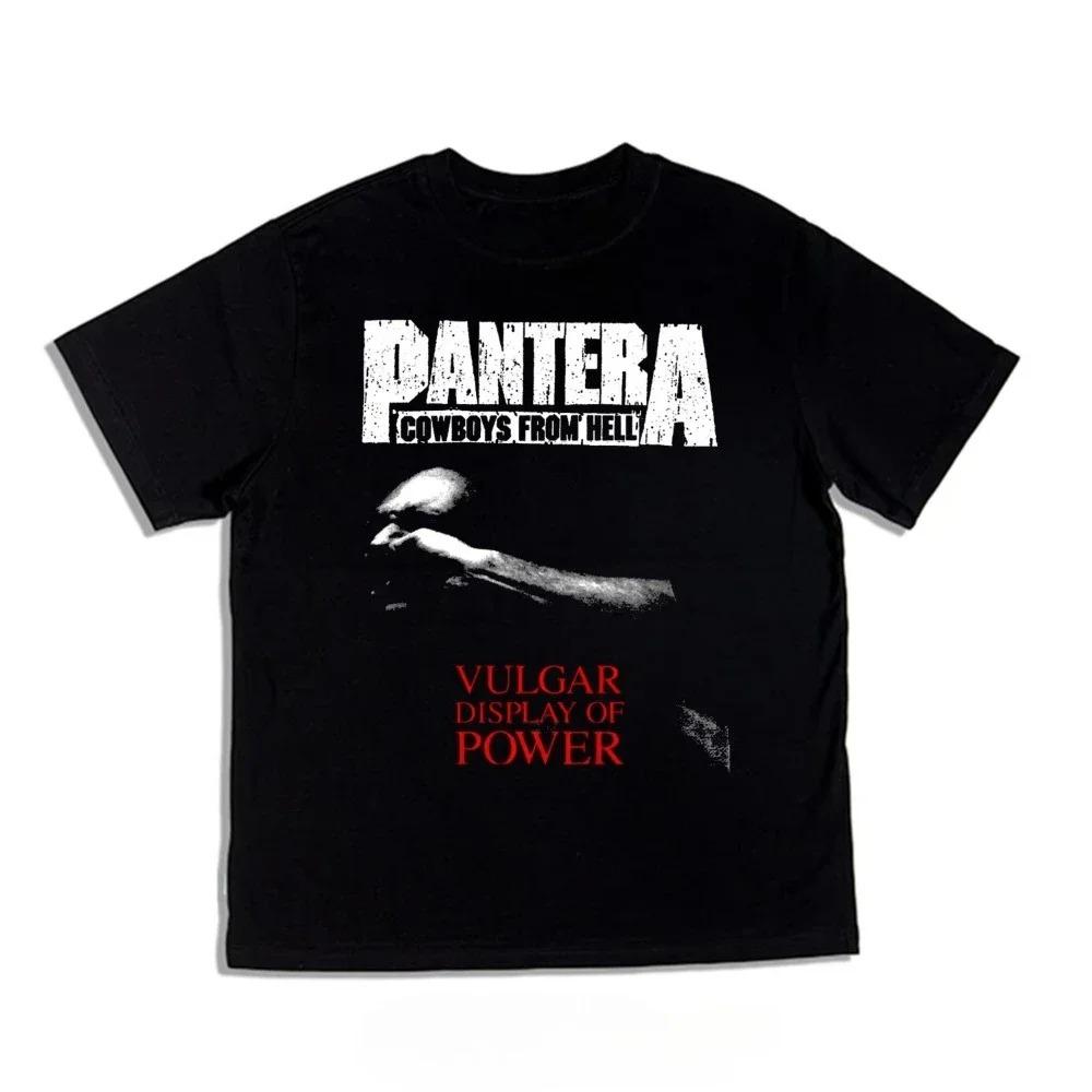 Pantera "5 Minutes Alone" Графический принт с шахтером Хэви-метал Грув-метал Группа Винтажная уличная футболка