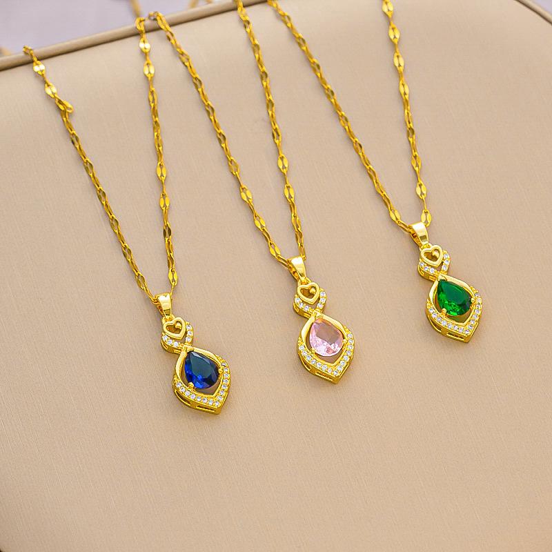 Love Water Drop Necklace Pendant