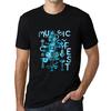 Men’s Graphic T-Shirt Music Fest Instrument Deep Black