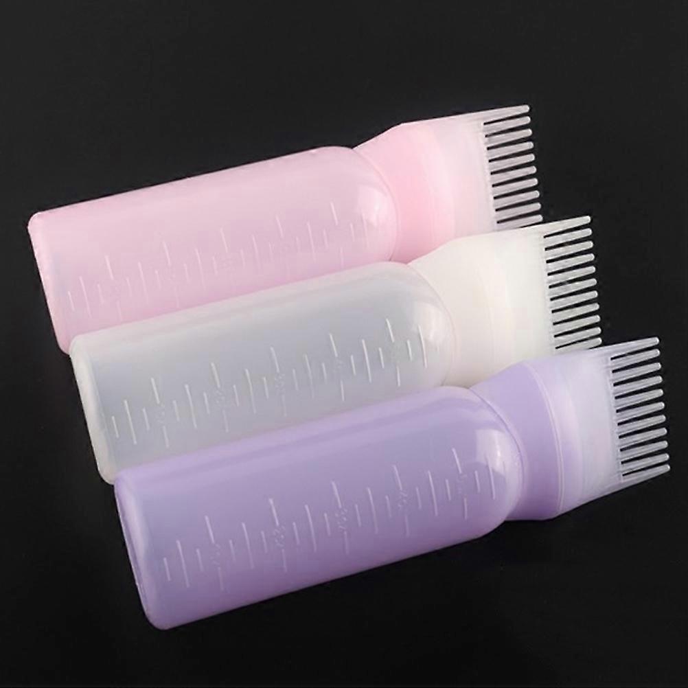 Hair Dye Bottle Applicator Comb for Even Hair Coloring Distribution 6Pcs
