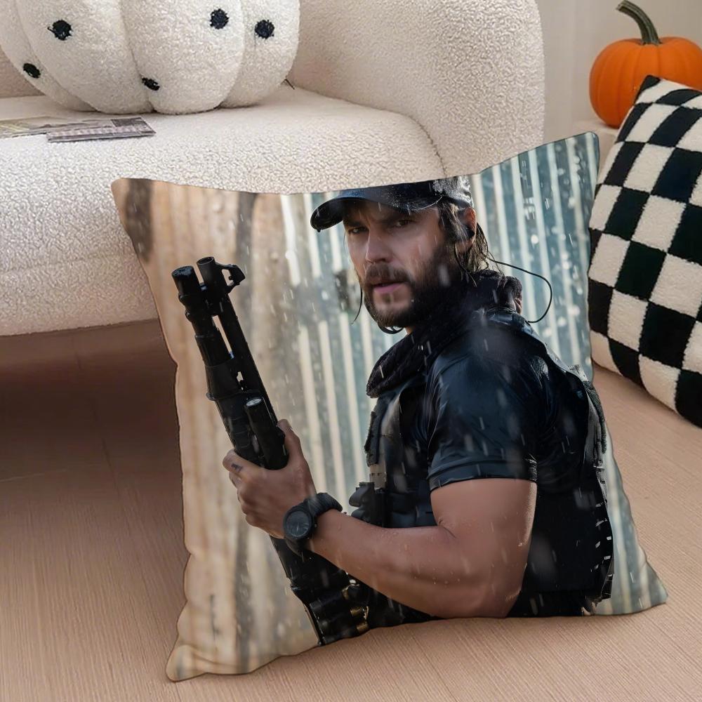 TTaylor Kitsch Cushion Cover Throw Pillow Cover Hidden Button Durable Polyester Chair Cushion