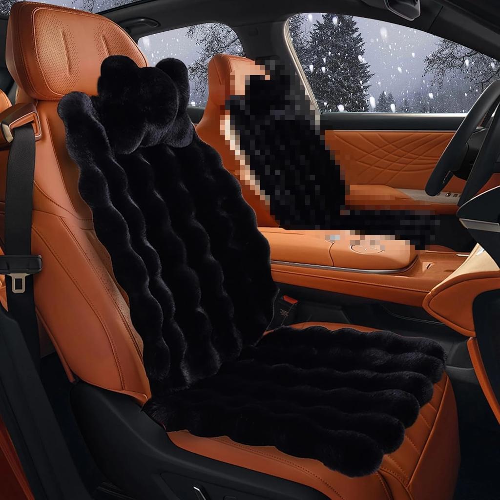 Автомобильные чехлы на сиденья 3 предмета Зимний комплект Пузырчатый вельвет Подушка на сиденье автомобиля Мягкая синтетическая шерсть Тепло Холодная погода