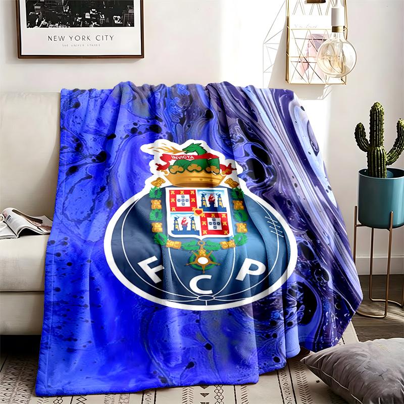 Futebol Clube do Porto Theme Personalized Outdoor Flannel Blankets Soft And Suitable For All Seasons Perfect For Sofas Beds And Camping