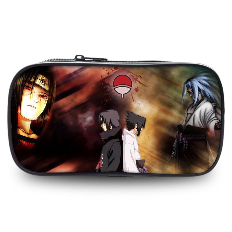 Themed Anime Naruto Printed Student Single Layer Stationery Storage Bag Pencil
