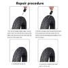 Mountain Bike Tubeless Bike Tyre Repair Kits Portable Tire Repair Puncture Kits