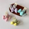 Новый Корейский Стиль Девочки Бант для Волос Наполненный Хлопком Бант-Бабочка Резинка для Волос Сладкая Повязка для Хвостика Девочки Детский Аксессуар для Волос в Стиле AB