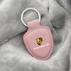 Leather Shield Car Keychain Keyring Men Women Gifts Pendant Buckle For Porsche 911 Pajun Cayenne Cayman Panamera Macan Taycan pdhv50
