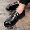 Patent Leather Shoes For Men Formal Shoes Men Classic Coiffeur Italian Loafers Men Party Shoes Wedding Dress Erkek Ayakkabi