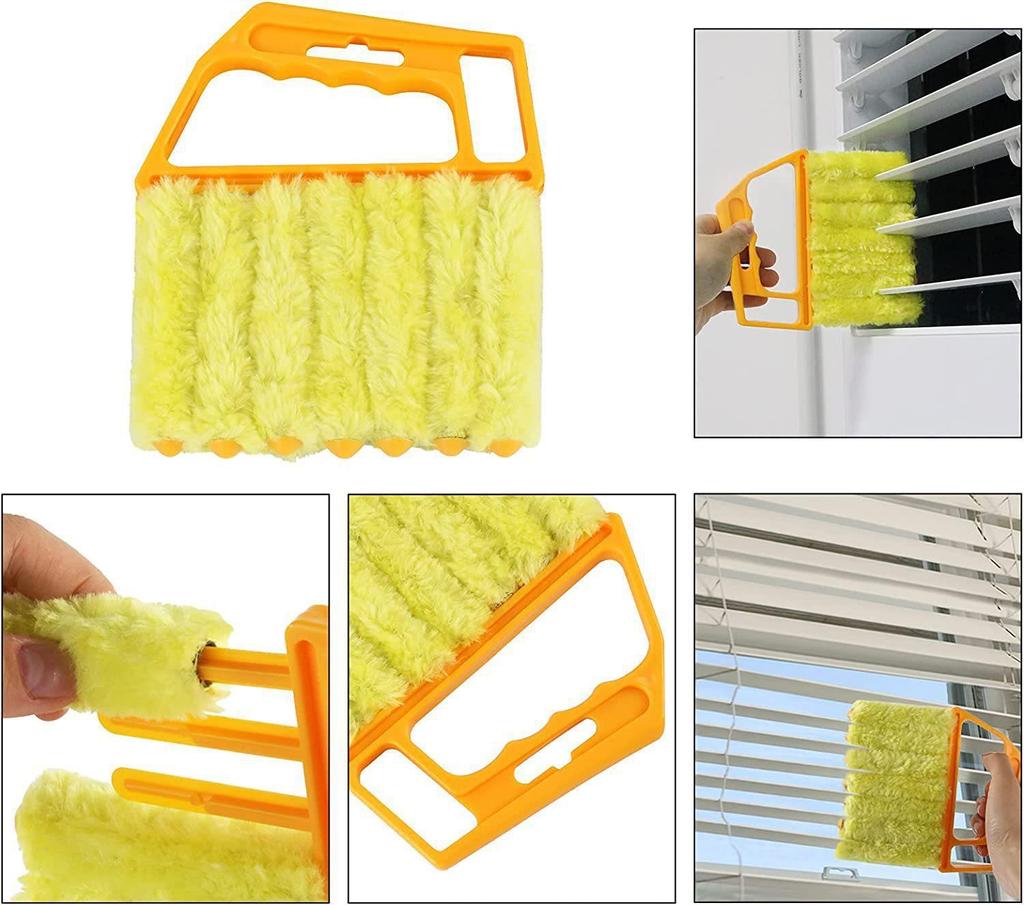 Window Cleaning Brush Microfiber Air Conditioner Cleaning Duster Cleaner Wash Venetian Blind Blade Cleaning Cloth Kitchen Tool