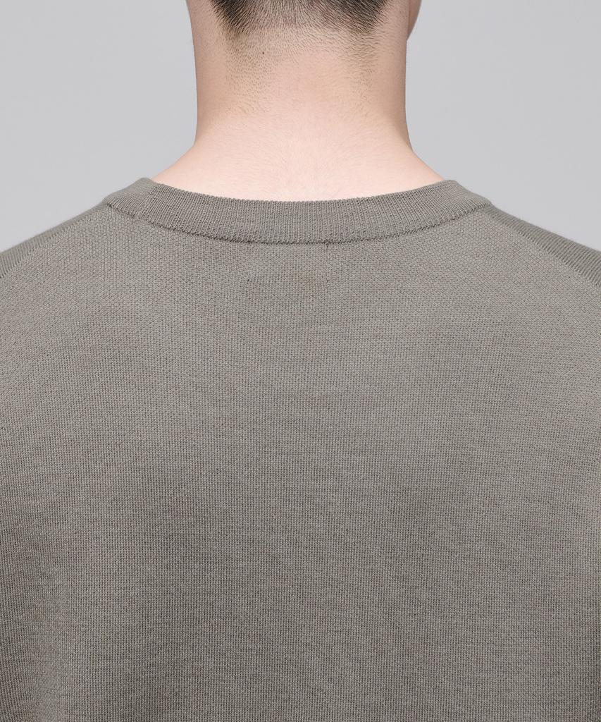 MUSINSA STANDARD Minimal Crew Neck Knit [Dusty Beige]