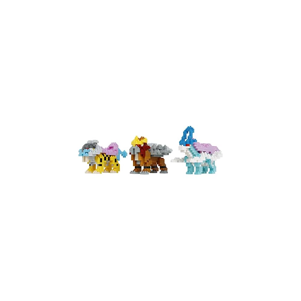 Kawada nanoblock Карманный Монстр Суикун Набор для сборки 90 деталей Коллекционная игрушка