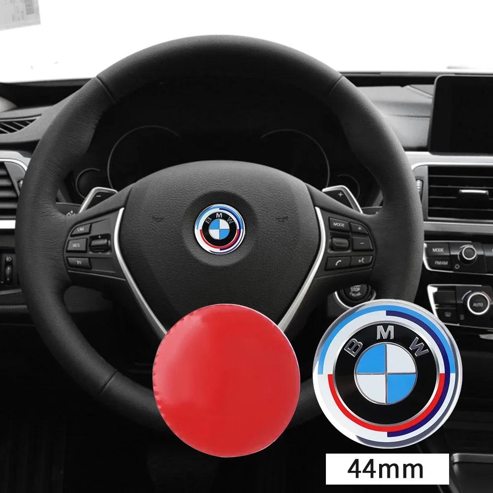 Горячее Для BMW M 44/46 мм Значок Автомобиля Руль Наклейка Эмблема Замена Авто Декор Для BMW M E90 E91 E92 F07 F10 F15 F16 F20 F30 G30 X5