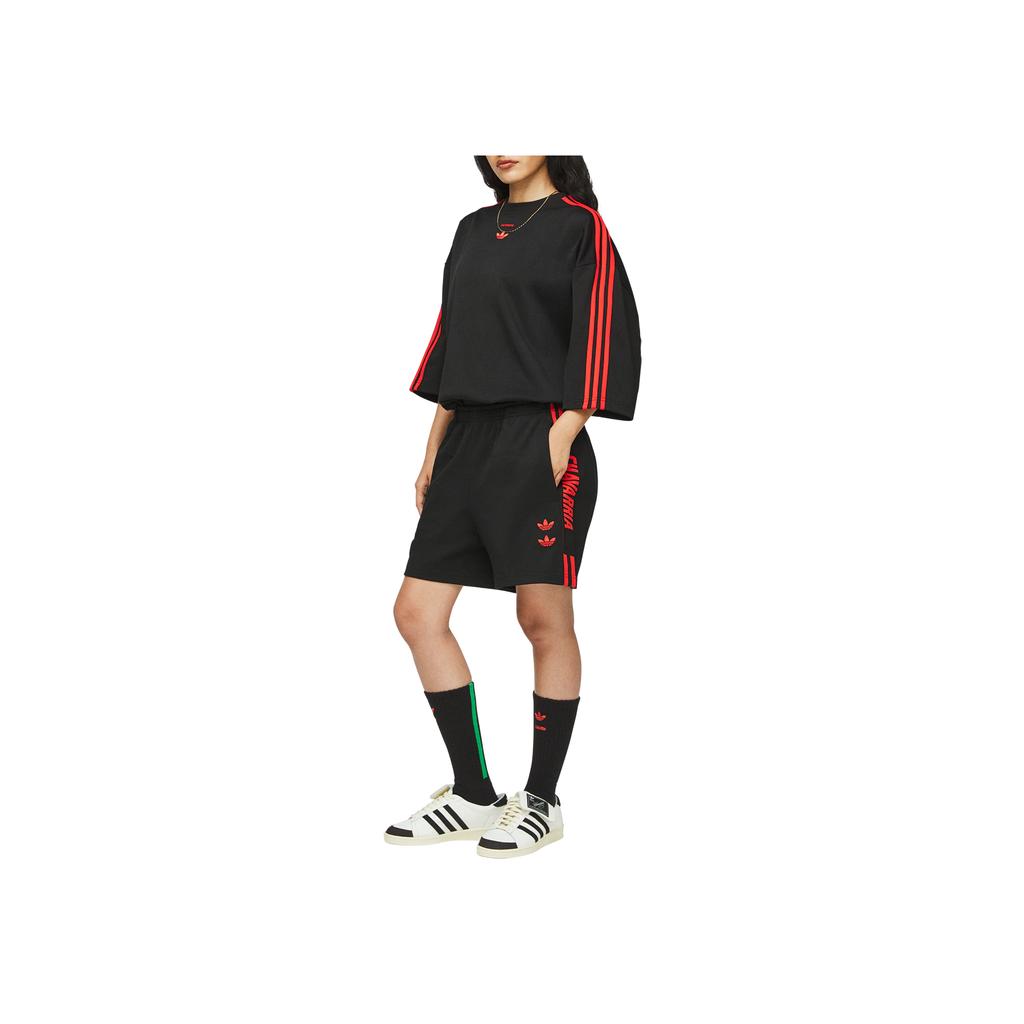 Adidas Коллаборация Originals X Willy Chavarria Ss25 Спортивные шорты в полоску для спортзала, удобные, простые, повседневные, унисекс, KB7236