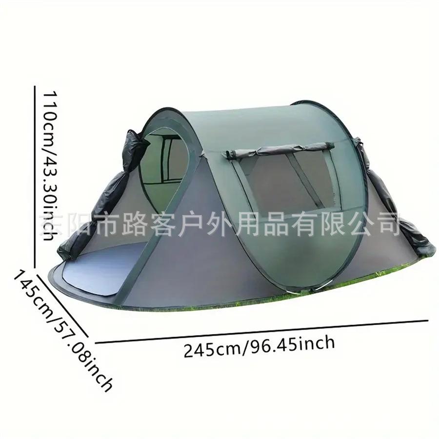Automatic Quick-Open Boat-Shaped Tent for 3-8 People, No-Assembly, Large Space, Multi-Functional