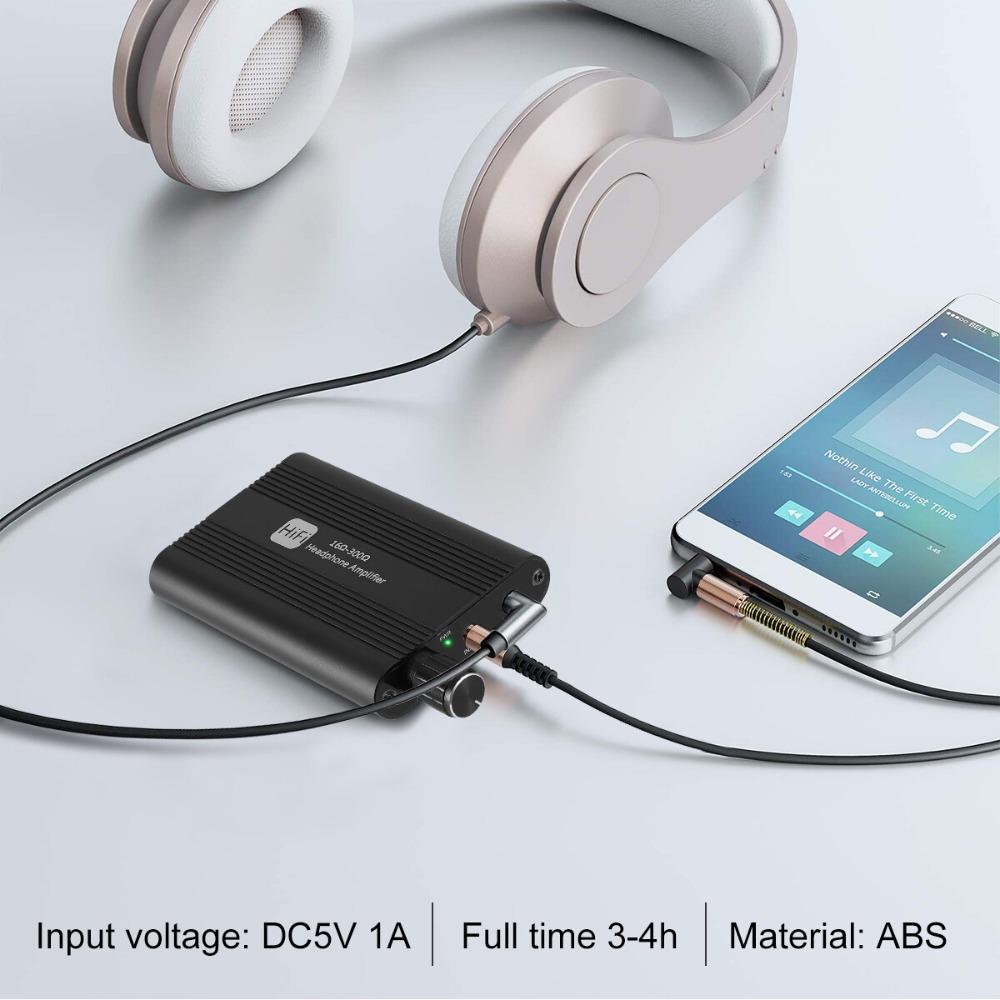 Портативный HiFi Усилитель для Наушников Amp 3,5 мм Усилитель Гарнитуры Двухступенчатый GAIN