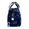 1pc a Thermal Bag Designed for Space Exploration Themes, Featuring Astronauts, Planets, And Stars. This Insulated Bag Is Not Int