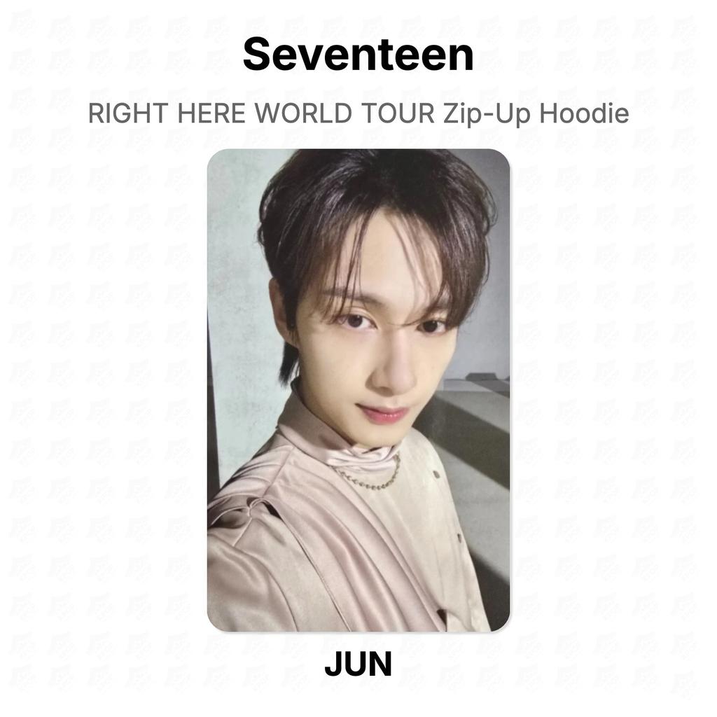 Seventeen RIGHT HERE WORLD TOUR Худи на молнии Официальная фотокарточка