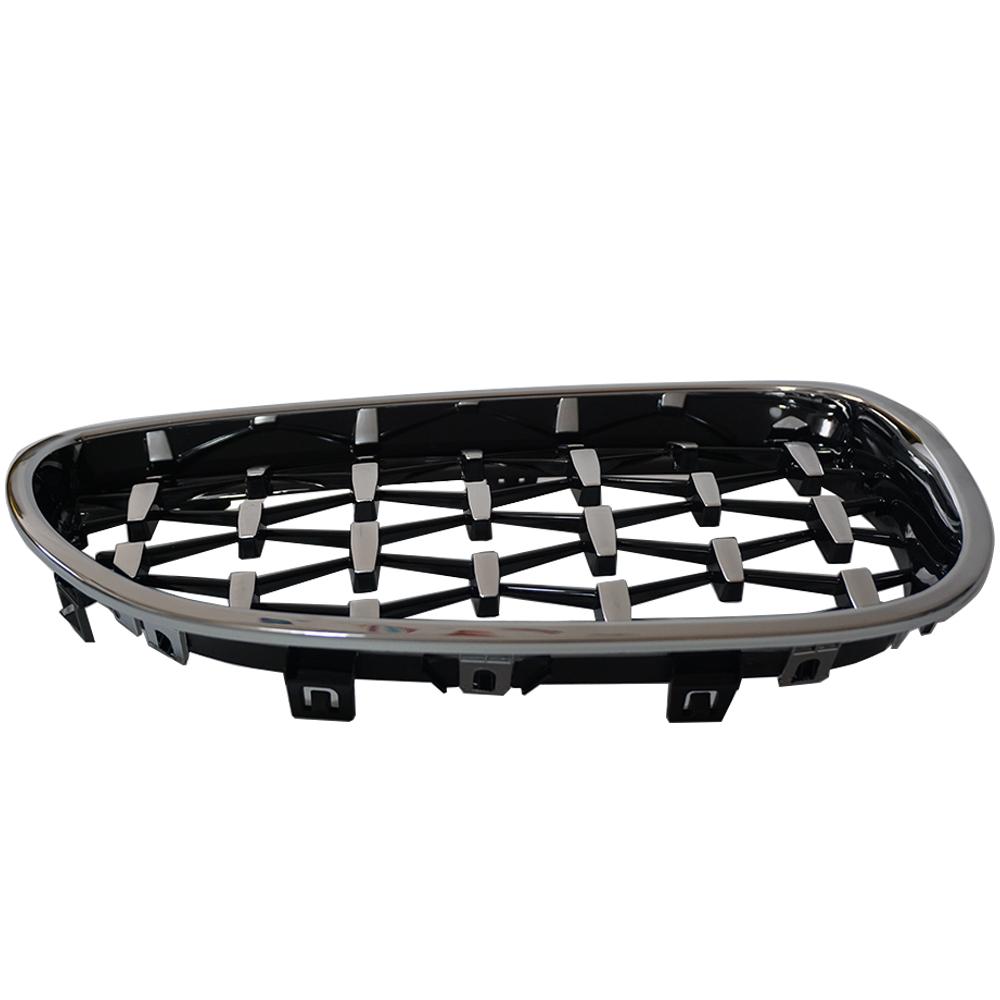 Пара автомобильных гоночных решеток с бриллиантами для BMW E60 E61 550i 535i M5 2004-2009, решетки переднего бампера в стиле Метеор