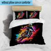 Motocross Rider In Action 3pcs Bedding,Including 1pc Duvet Cover And 2pcs Pillowcases Perfect for Christmas,Ideal for Bedroom, Dormitory
