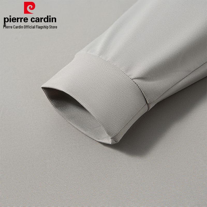 Pierre Cardin Мужская бесшовная рубашка-поло в стиле business casual с длинным рукавом