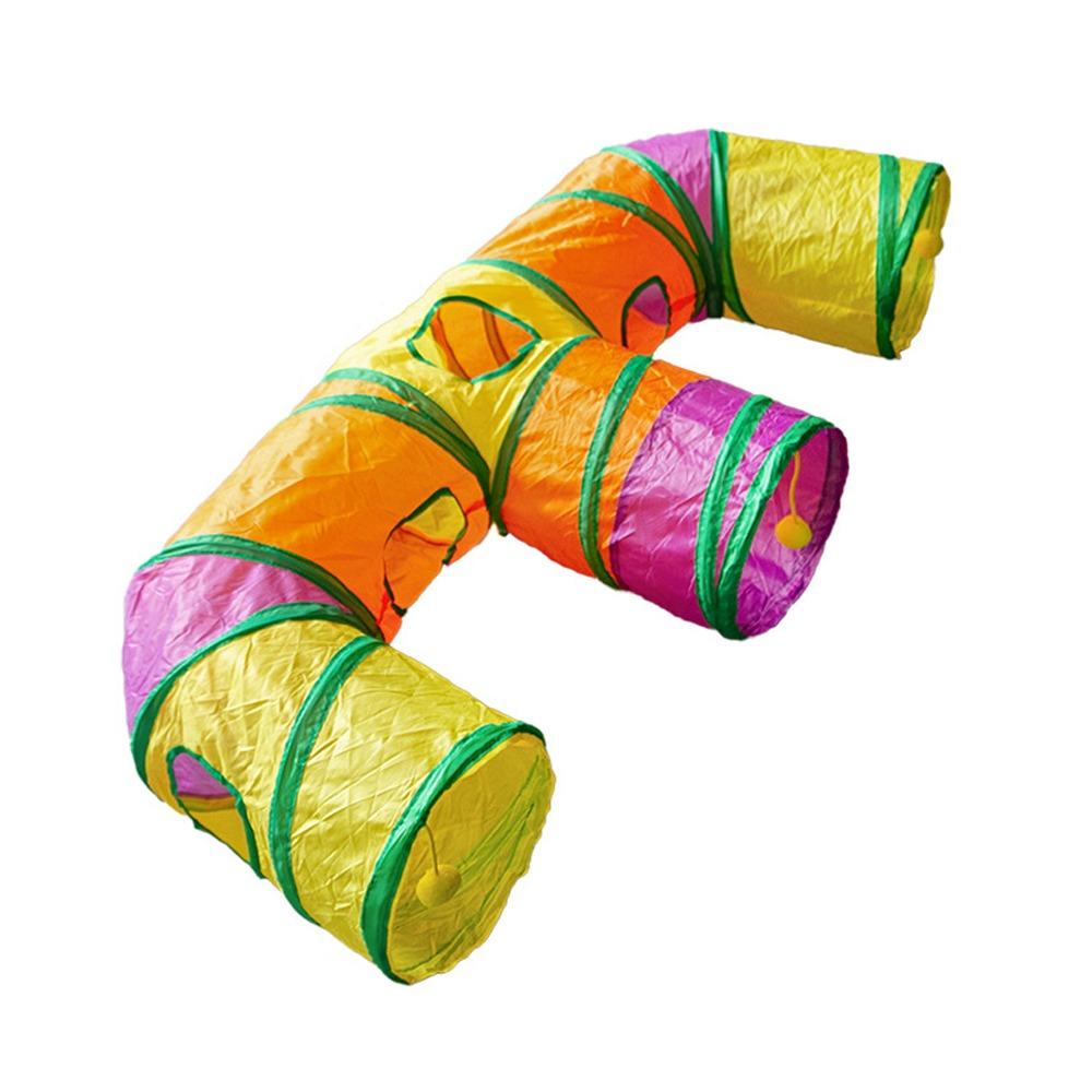 Breathable Cat Tunnel Tube Polyester+Steel Wire Pet Fun Play Toy Portable Cat Nest  Cat