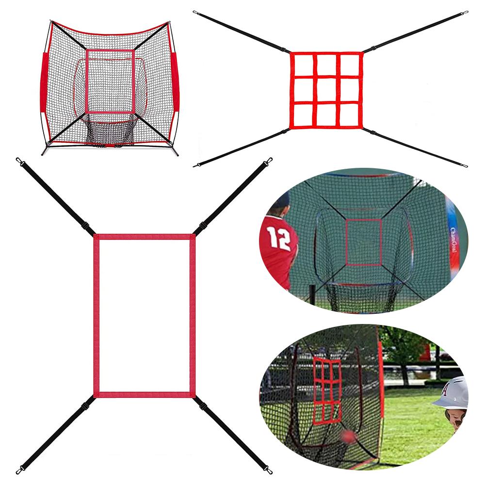 Strike Zone Target Adjustable Baseball Softball Pitching Target Baseball Pitching Net Training Aids for Baseball Softball Net