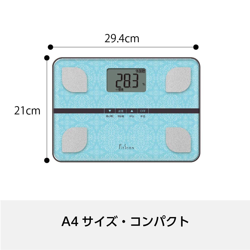 Tanita Weight Scale Body Composition Monitor Blue BL Fit Scan Powers On Just by Riding FS-103