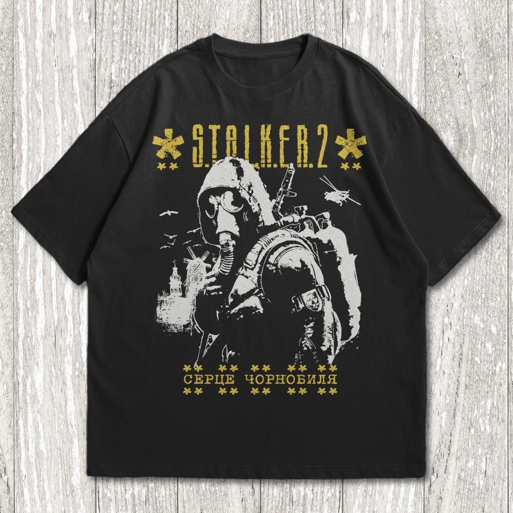 Футболка Stalker 2 Футболка Stalker 2 Сердце Чернобыля Игровая футболка Stalker Унисекс футболка