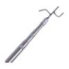 Stainless Steel Telescopic Capture Pole with Pickup Hook Curtain Puller Clothes Dryer Fishing Net Puller Portable Truck Cargo Grabber