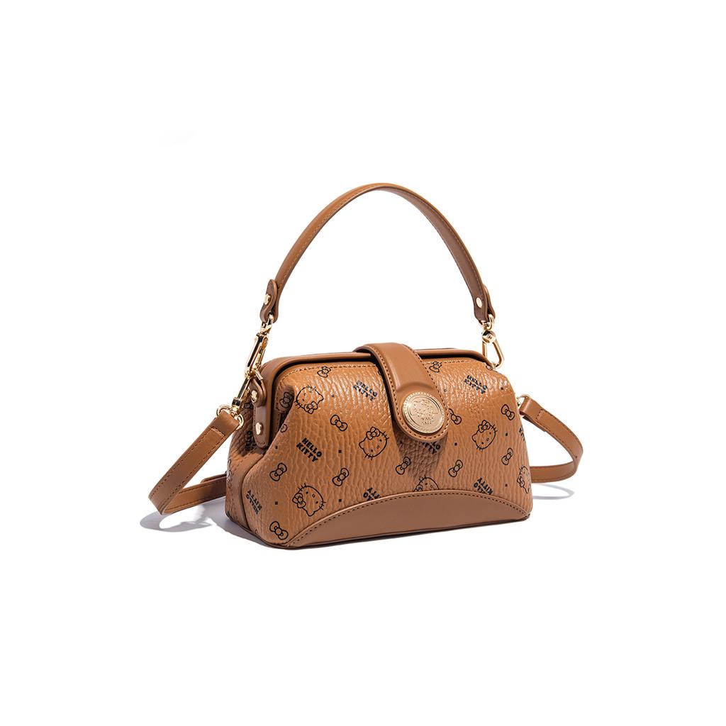 New Sanrio HelloKitty Hello Kitty PU Shoulder Bag, Crossbody Bag, Handbag Regular Women's Pink/Brown/Milk Tea SHHF41585