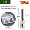 12Pcs Stainless Steel Industrial Glue Injection Needle Blunt Tip Glue Dispenser Tip