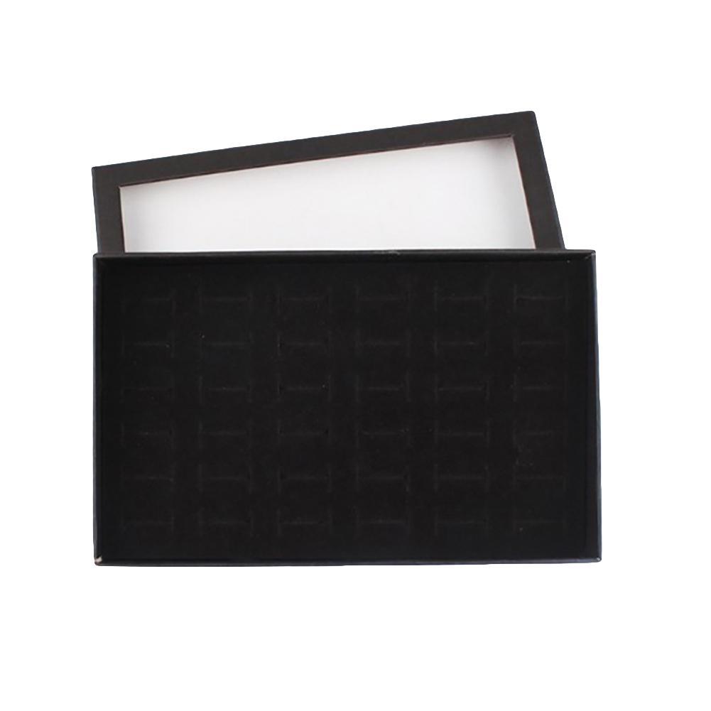 Yvonne Прозрачный 36 слотов для ювелирных изделий, держатель для колец, коробка для хранения, органайзер