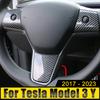 Для модели Tesla 3 года 2017 2018 2022 2023 2024 автомобильный руль с блестками рамка наклейка декоративный чехол