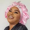 Long Tie Satin Hat Woman Fashion Sleeping Hair Bonnet Double Layer Braids Bonnets