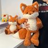 35cm Running Little Fox Doll Soft Stuffed Animal Sleeping Pillow Cushion Christmas Gifts for Kids and Girls Plush Toys