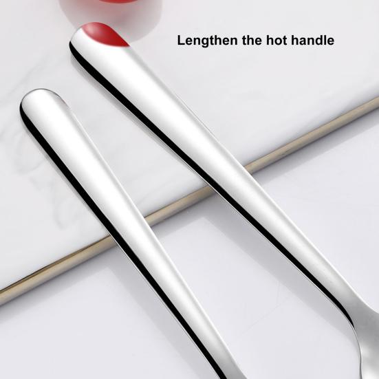 Полезная посуда с плоским дном, термостойкость, прочная суповая ложка для столовой, суповая ложка