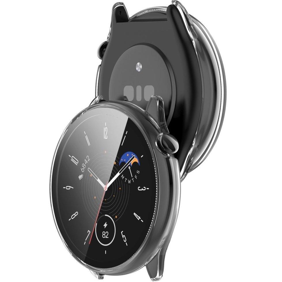 2in1 Case + Tempered Glass for Amazfit GTR Mini, Transparent