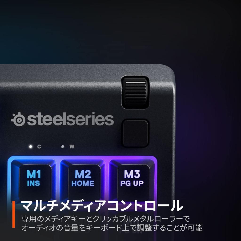 Игровая клавиатура SteelSeries Tenkeyless проводная Apex 3 TKL раскладка US English бесшумные переключатели защита от брызг IP32 поддерживает одновременное нажатие 24 клавиш