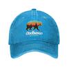 Vintage Oxbow Oregon Fishing Summer Bear Baseball Cap Unisex Women Distressed Denim Snapback Hat Mountain Outdoor Adjustable Hats