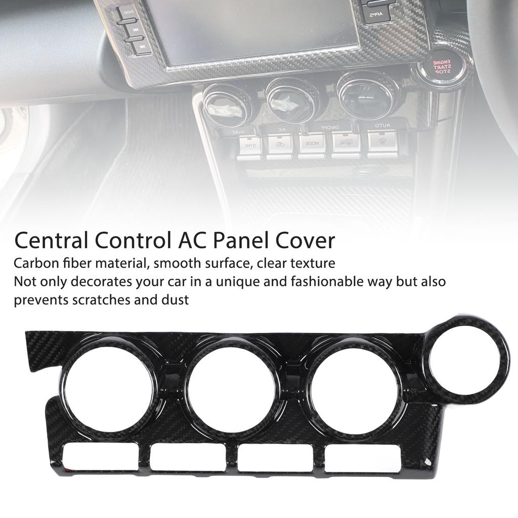 Накладка на панель управления кондиционером предотвращает царапины, декоративная накладка на панель управления кнопкой переменного тока из углеродного волокна для автомобиля GR86 2025 года с правым рулем