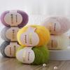 25g/Roll Soft Wool Knitting Cashmere Long Thin Yarn Roll Mohair Yarn DIY Hand Crochet Soft Mohair Cashmere Wool Knitting Yarn