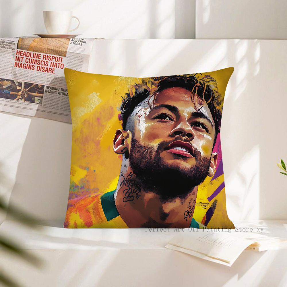 1 шт. Наволочка F-Football N-Neymar Квадратная Наволочка Подушка Декор Спальни Дивана Комнаты Повседневная Наволочка