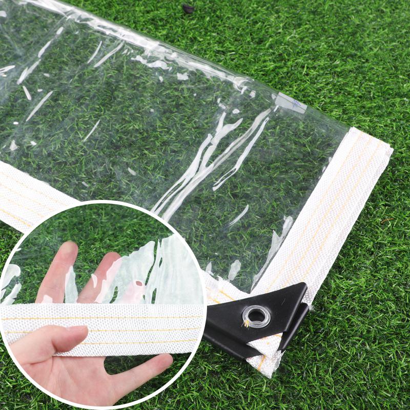 Customize Transparent Tarpaulin Waterproof PVC Canvas Garden Succulent Plants Clearly Rain Cover Balcony Windows Rainproof Cloth