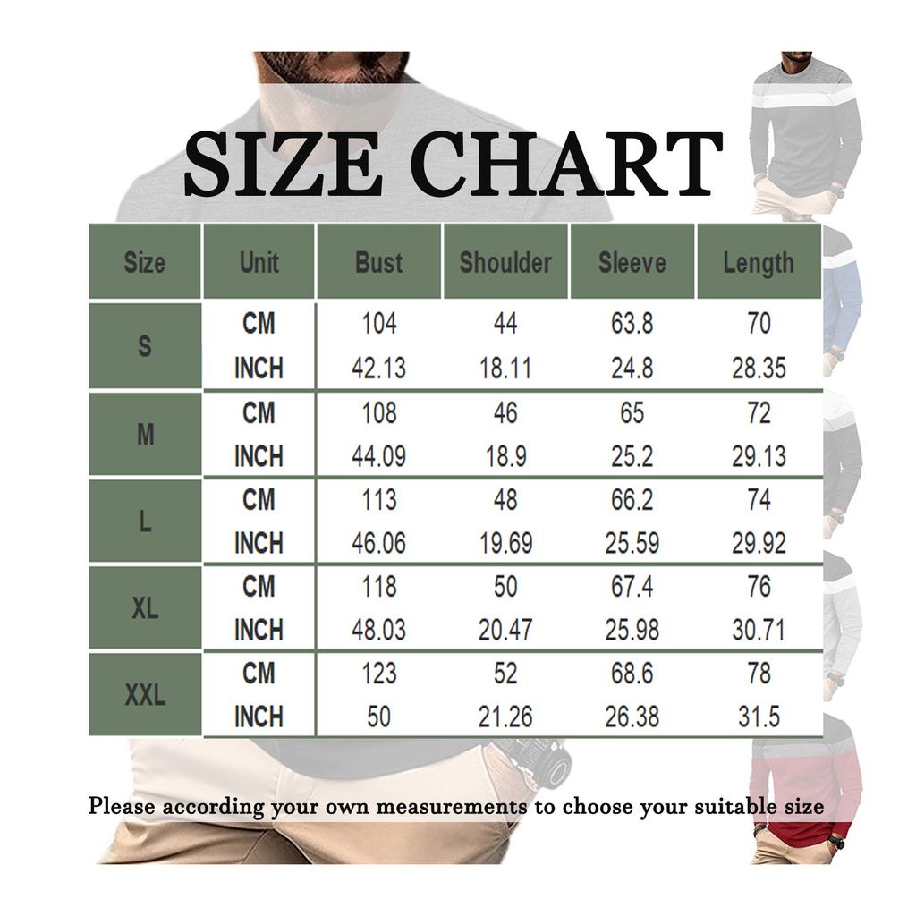 Мужская уличная повседневная свободная футболка с круглым вырезом, цветной блок, длинный рукав, нижняя рубашка, весенне-осенняя мода, не мнется, пуловер