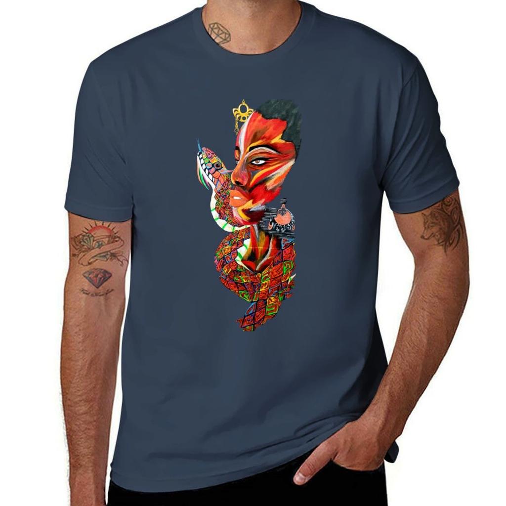Mawu Mythological Deity with a Rainbow Serpent TShirt t shirts for Unisex graphic tees TShirt