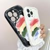 Милый мультяшный узор, кремовая текстура, мягкий силиконовый чехол с волнистыми краями, чехол для телефона для Huawei Honor Infinix Tecno iPhone