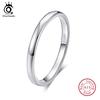 Orsa Jewels 100 %Real 925 Sterling Silver Rings For Women Simple Classic Wedding Ring Fashion Female Wholesale Jewelry Sr74